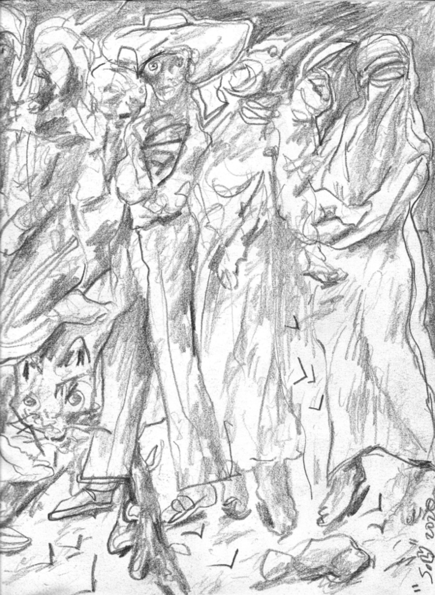 SolyCissé_Dessin_2020_Reconstruct_III-Galerie Sultan